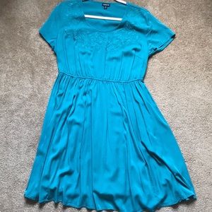 Torrid Cinched Waist Casual Embroidered Dress